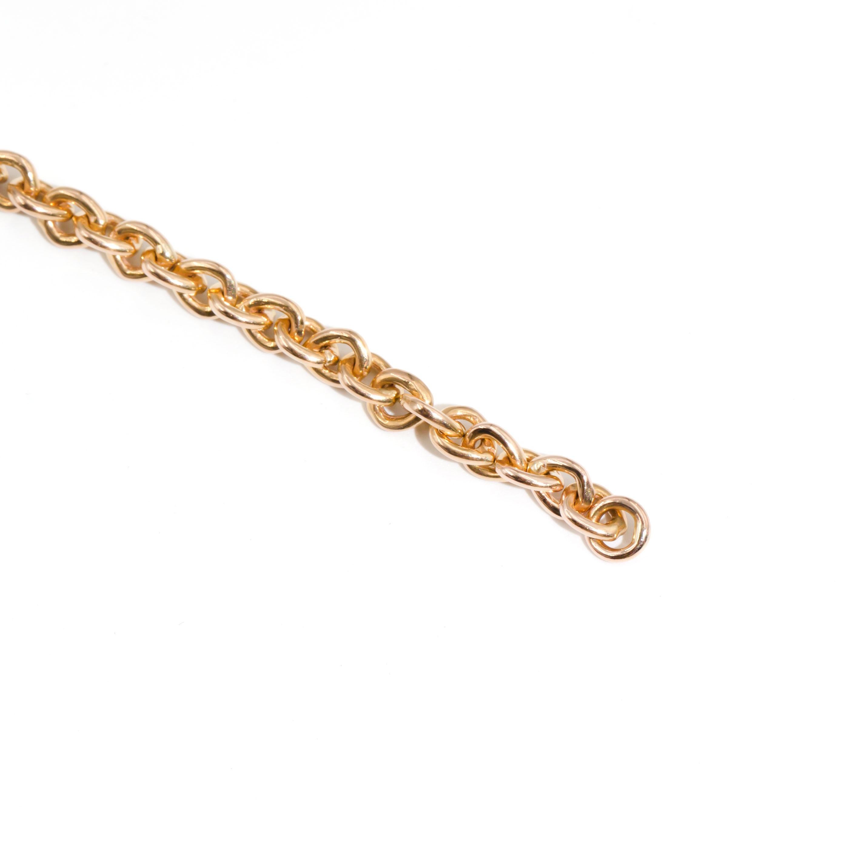 Tiffany & Co. Return to Tiffany 18 Carat Rose Gold Oval Tag Bracelet 6