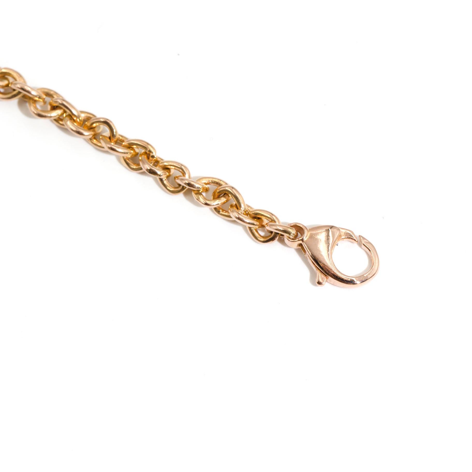 Tiffany & Co. Return to Tiffany 18 Carat Rose Gold Oval Tag Bracelet 1