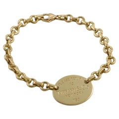 Tiffany & Co. Return To Tiffany 18 Karat Yellow Gold Chain Link Bracelet