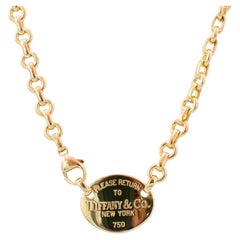 Tiffany & Co. Return To Tiffany 18 Karat Yellow Gold Chain Link Necklace