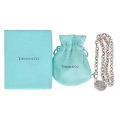 Tiffany & Co. Return To Tiffany 925 Sterling Silver Oval Tag Necklace