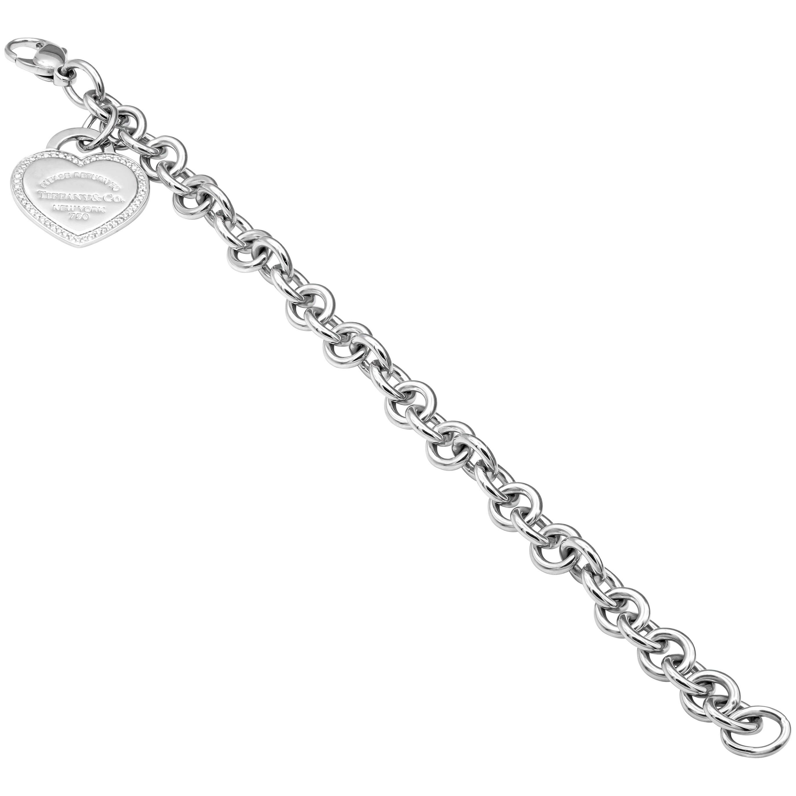 Tiffany T wire bracelet in 18k white gold medium  Tiffany  Co