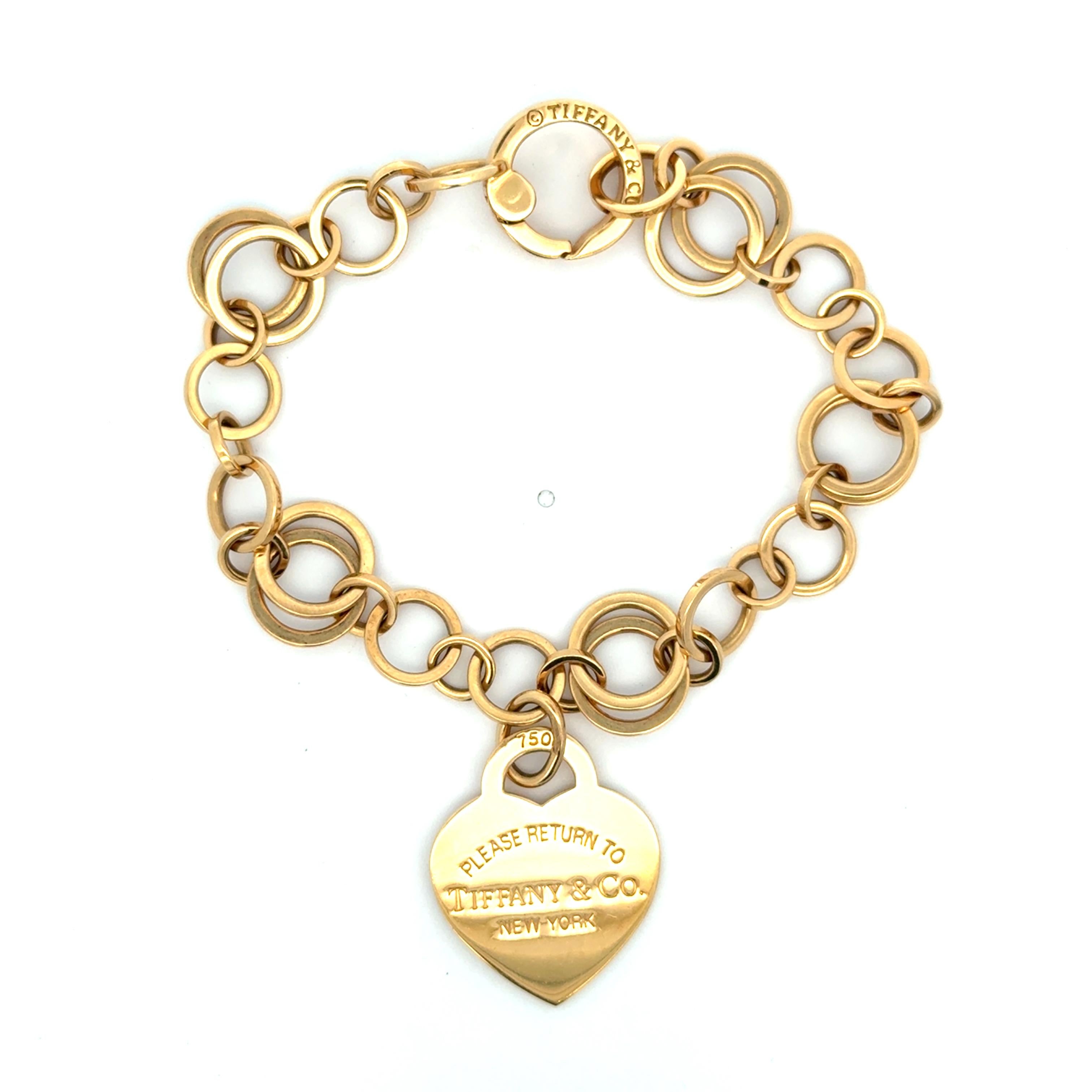 Tiffany & Co. Return to Tiffany Bracelet 18K Yellow Gold