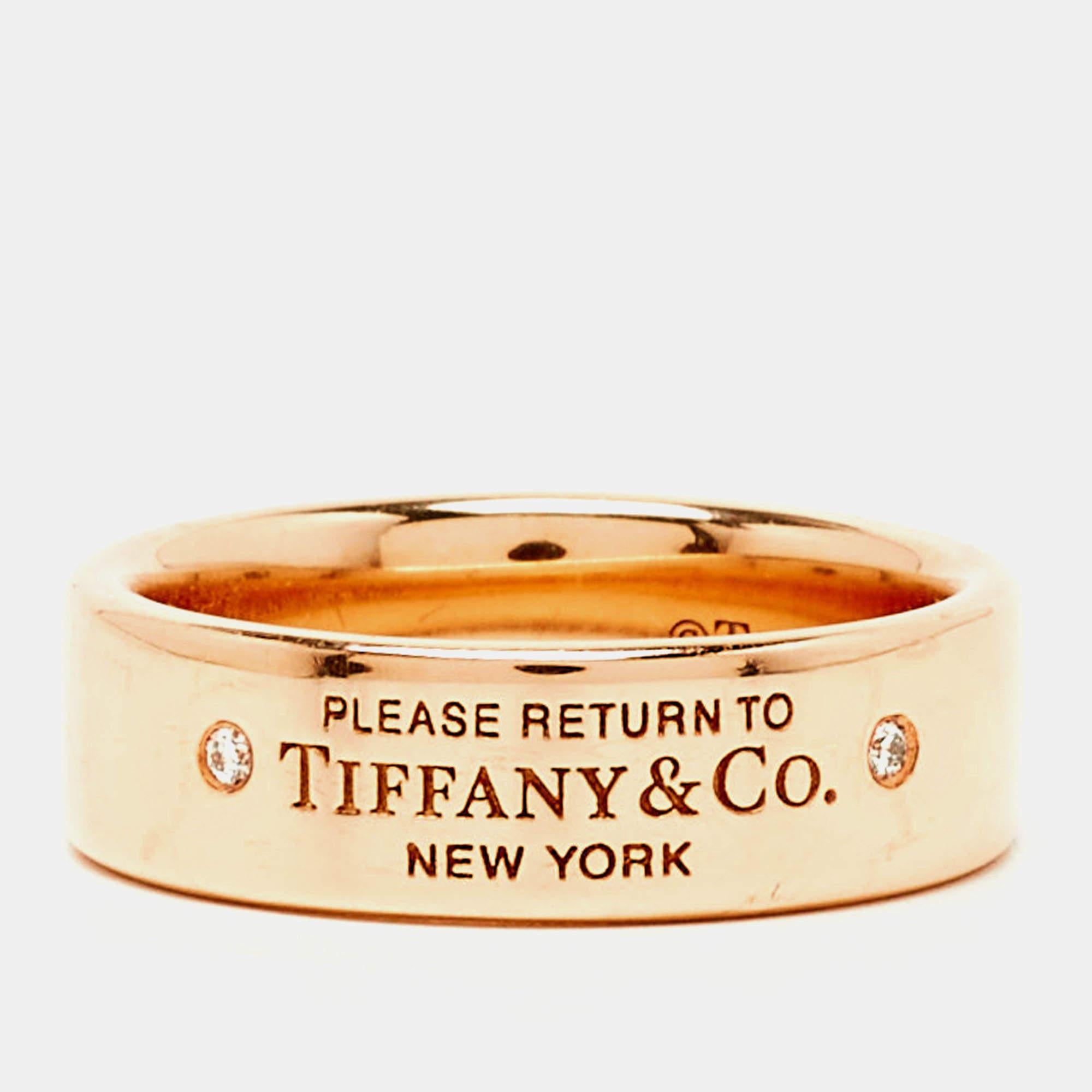Tiffany & Co’s Return to Tiffany key ring from 1969 was inscribed with ‘Please Return to Tiffany & Co. New York,’ and a registration number so that if lost, the owner and key would be reunited at Tiffany’s flagship store. The Return to Tiffany