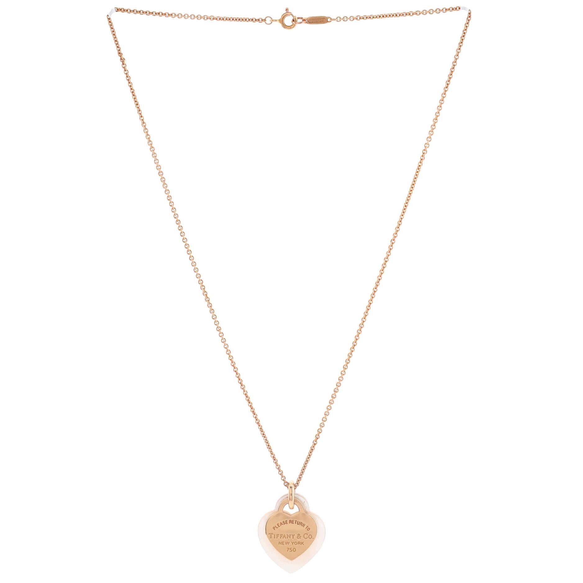 Return to shop tiffany necklace gold