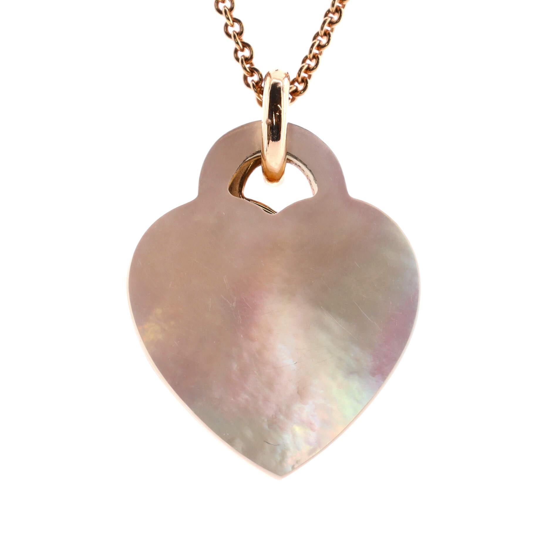 Tiffany & Co. Rückkehr zu Tiffany Double Heart Tag-Anhänger Halskette 18k Roségold im Zustand „Gut“ in New York, NY