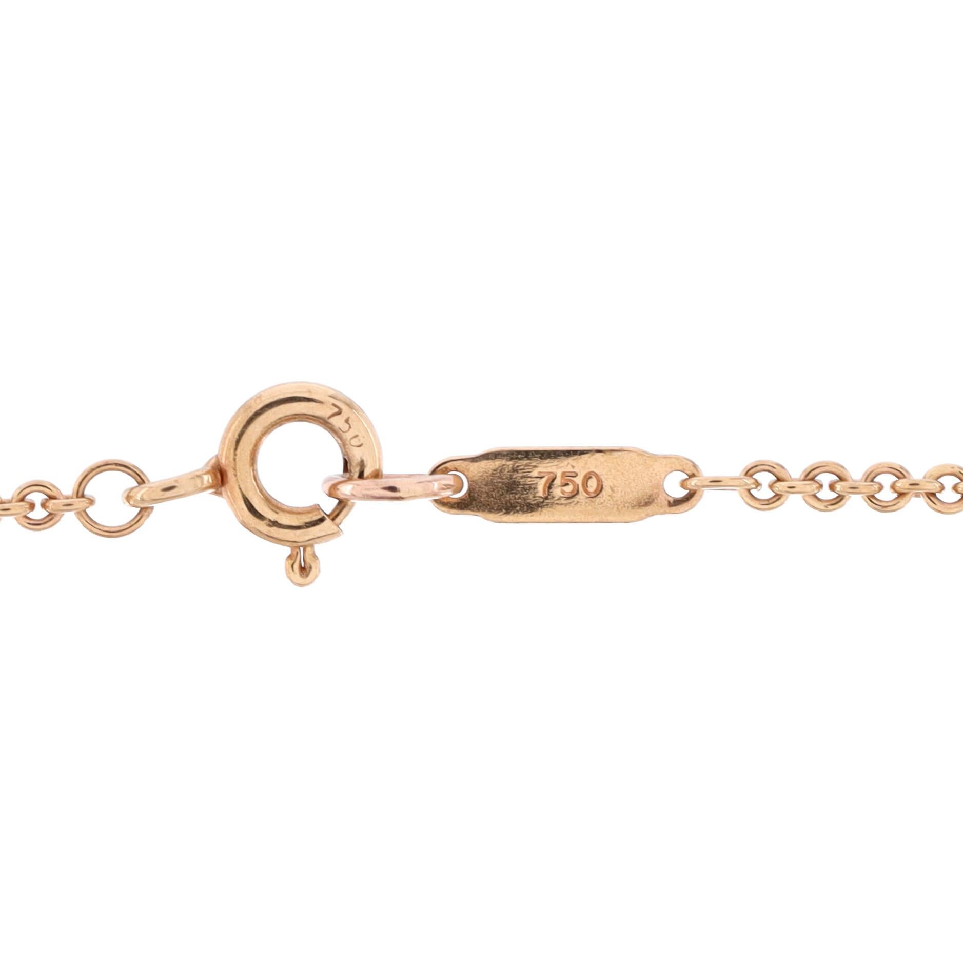 Tiffany & Co. Rückkehr zu Tiffany Double Heart Tag-Anhänger Halskette 18k Roségold 1