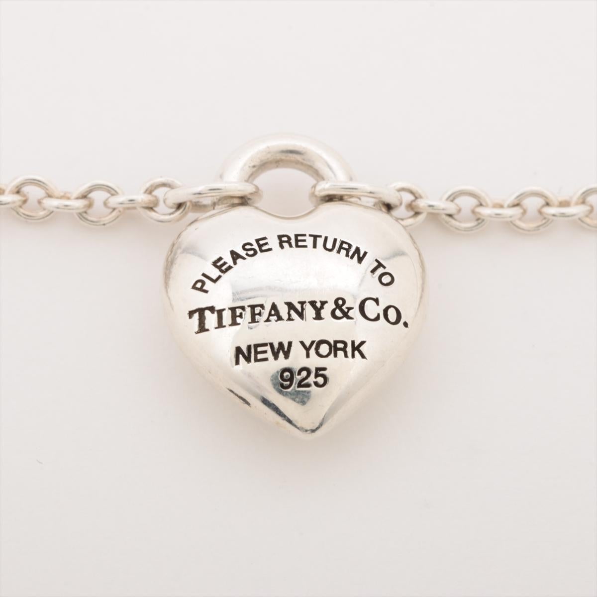 Tiffany & Co. Return to Tiffany Full Heart Bracelet Silver In Good Condition For Sale In Humacao, PR