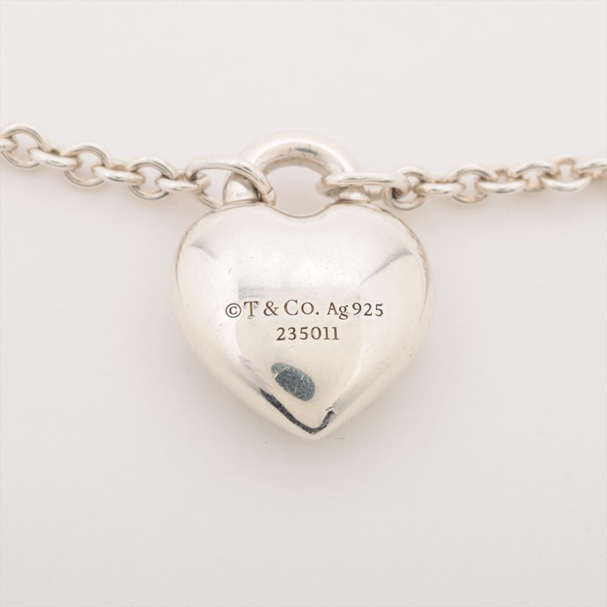 Women's Tiffany & Co. Return to Tiffany Full Heart Bracelet Silver For Sale