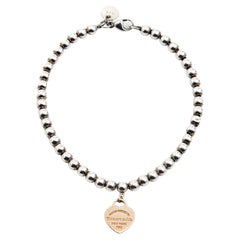 Tiffany & Co. Retour à Tiffany Heart Bracelet de perles en or rose 18 carats et sterling