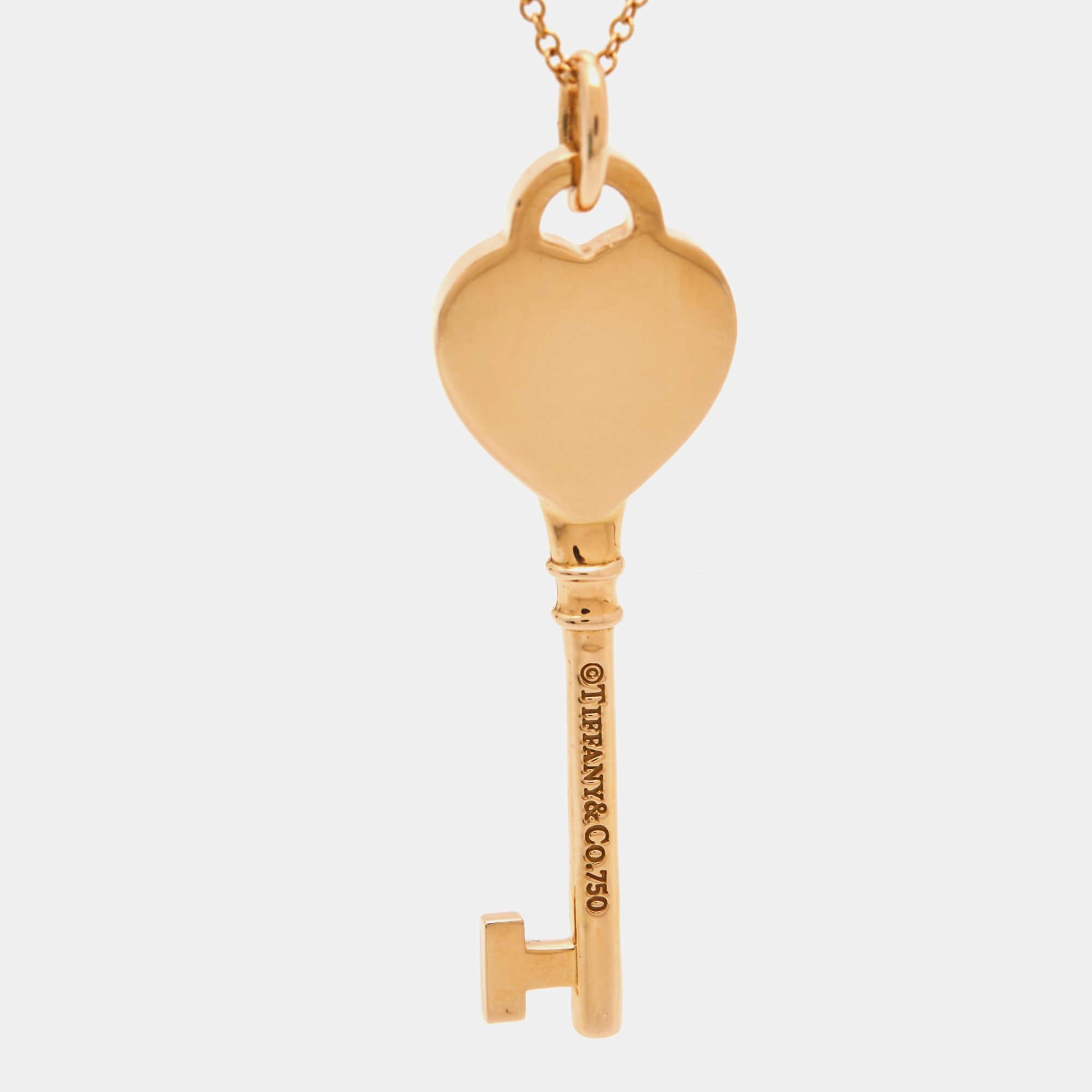 return to tiffany rose gold necklace