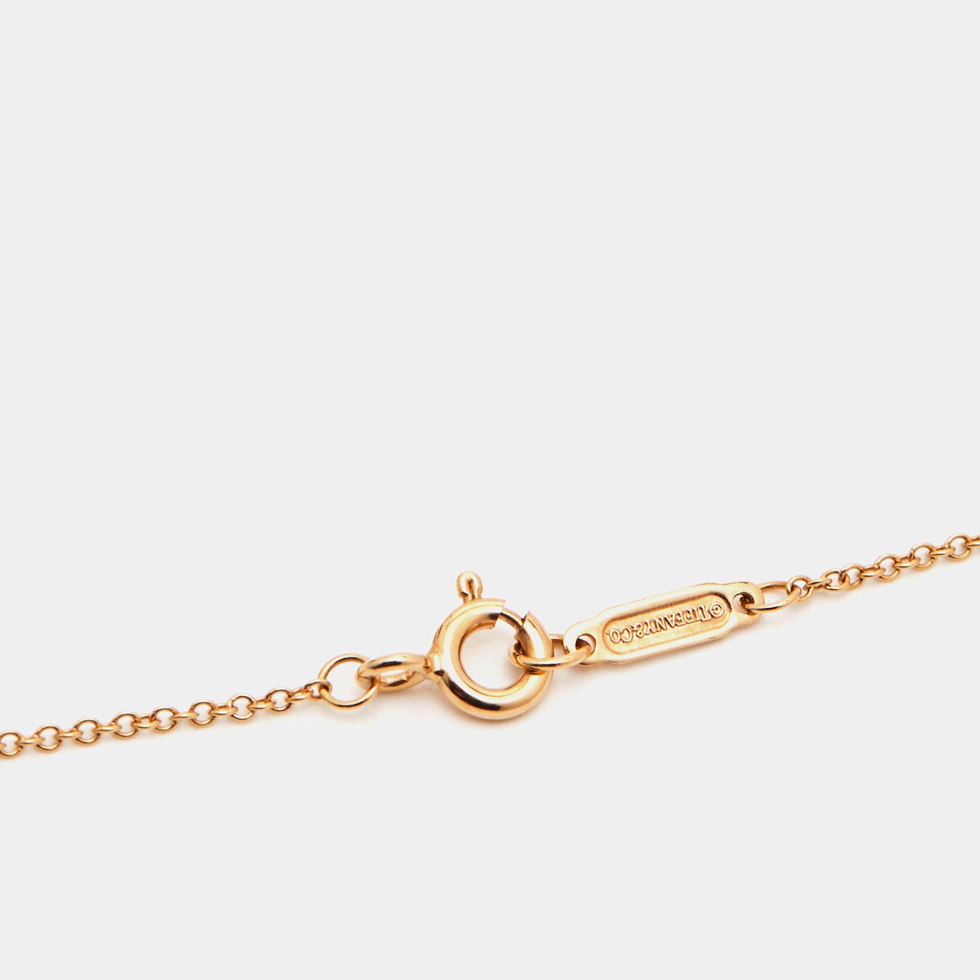 Tiffany & Co Return to Tiffany Heart Key 18k Rose Gold Pendant Necklace 1