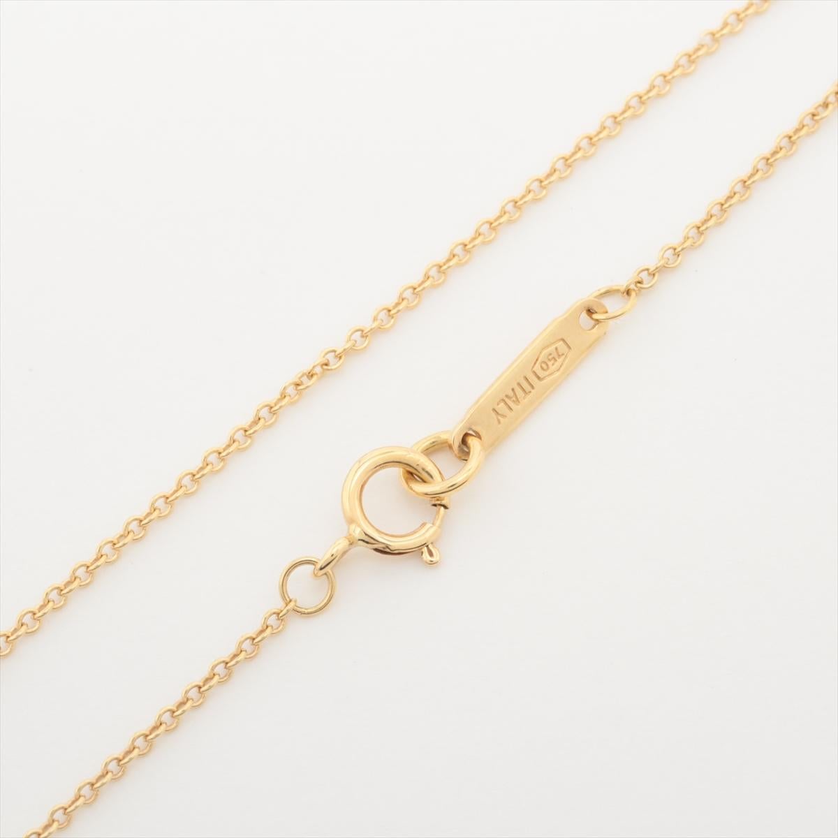 Tiffany & Co. Return To Tiffany Heart Lock Necklace Gold In Good Condition For Sale In Indianapolis, IN