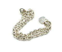 Tiffany & Co. Return to Tiffany Heart Lock Pendant on Sterling Silver Necklace