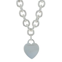 Tiffany & Co. Return to Tiffany Heart Necklace 15 1/2" - Sterling 925 Love Cable