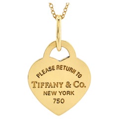Tiffany & Co. Torna a Collana con ciondolo Tiffany Heart in oro giallo 18 carati