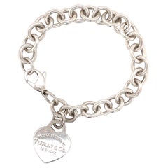 Tiffany &amp; Co Tiffany &amp; Co Rückgabe an Tiffany Herz Tag Kette Gliederarmband Sterlingsilber 925