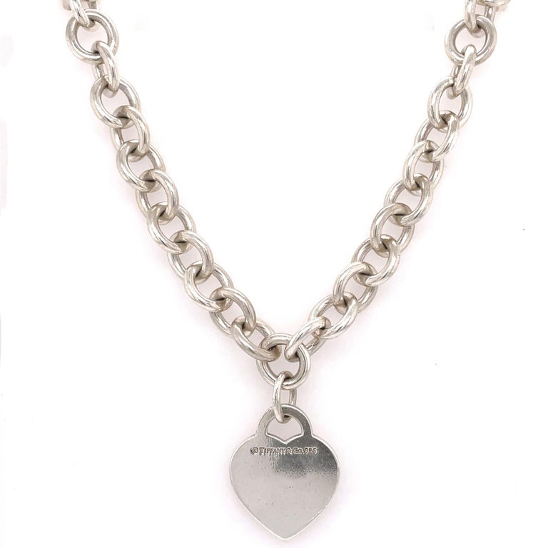 Tiffany and Co Return to Tiffany Heart Tag Chain Link Necklace
