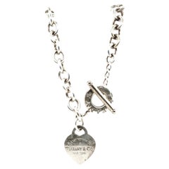 Tiffany & Co. Return to Tiffany Heart Tag Necklace Pendant Sterling Silver 925