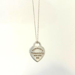 Tiffany & Co. Return to Tiffany Heart Tag Pendant Necklace Small 18"