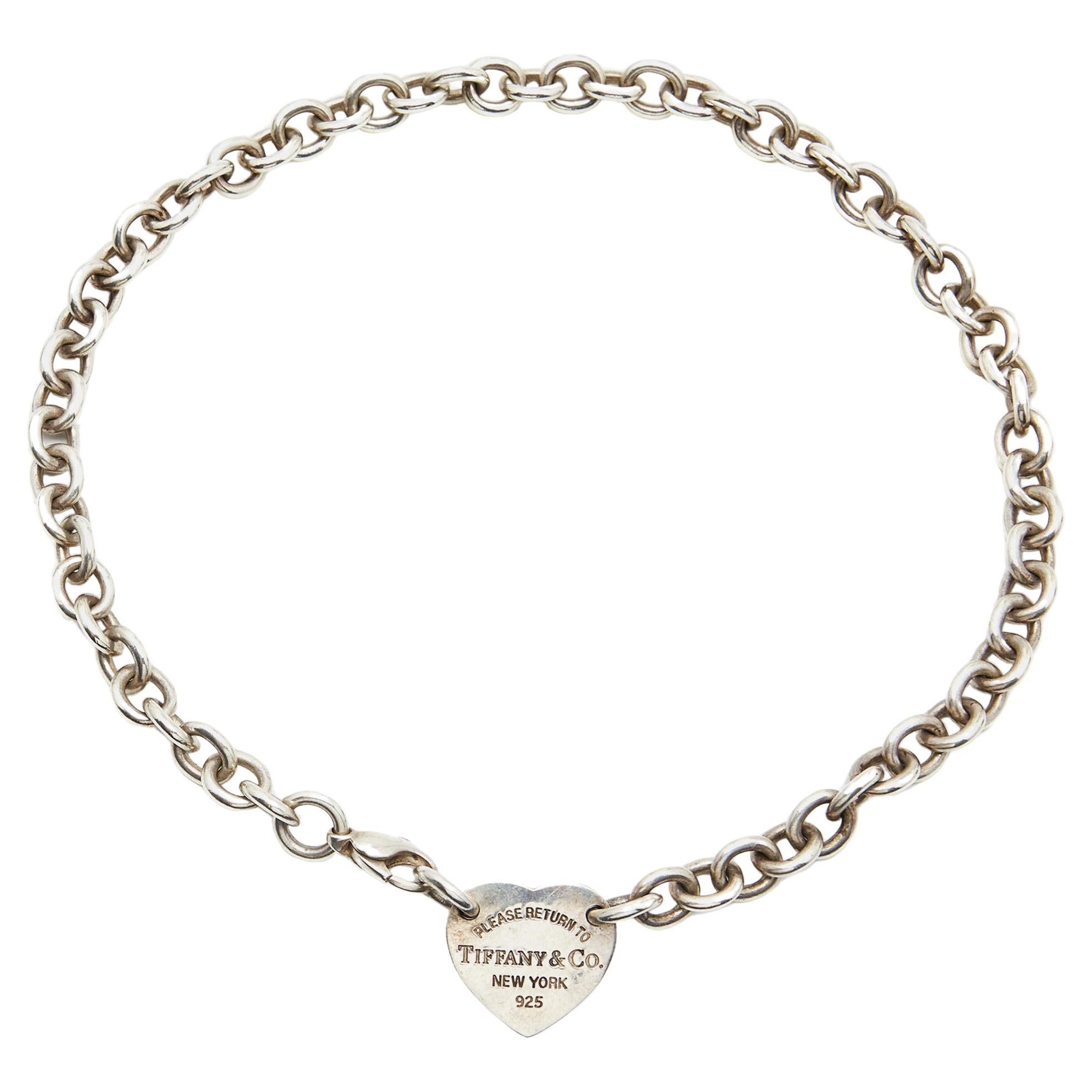 Tiffany & Co. Return to Tiffany Heart Tag Sterling Silver Necklace