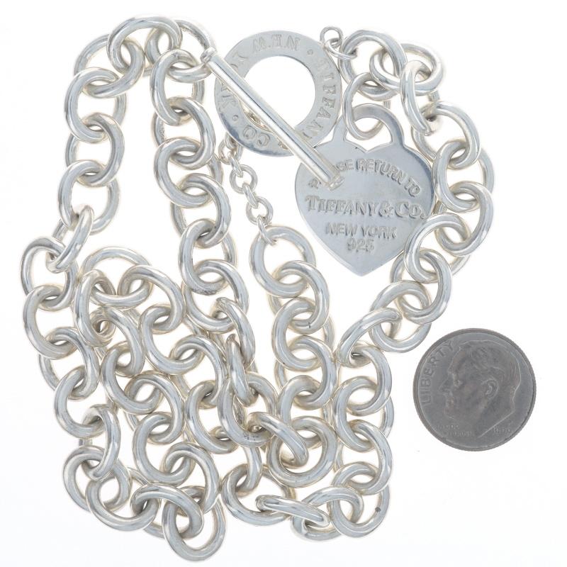 Tiffany & Co. Retourner à Tiffany Heart Tag Toggle Necklace 18