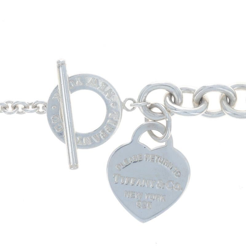 Tiffany & Co. Retourner à Tiffany Heart Tag Toggle Necklace 18