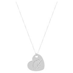 Tiffany & Co. Return to Tiffany Large Heart Pendant Necklace Sterling Silver 925