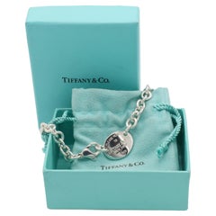 Tiffany & Co. Return to Tiffany New York Sterling Silver Oval Tag Link Necklace