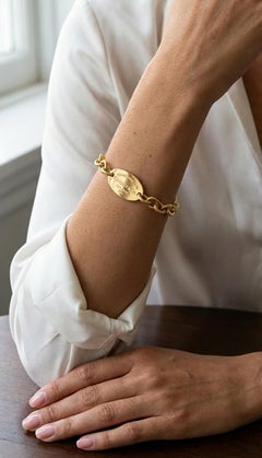 Tiffany & Co. Return to Tiffany Oval Tag Bracelet in 18K Yellow Gold 750