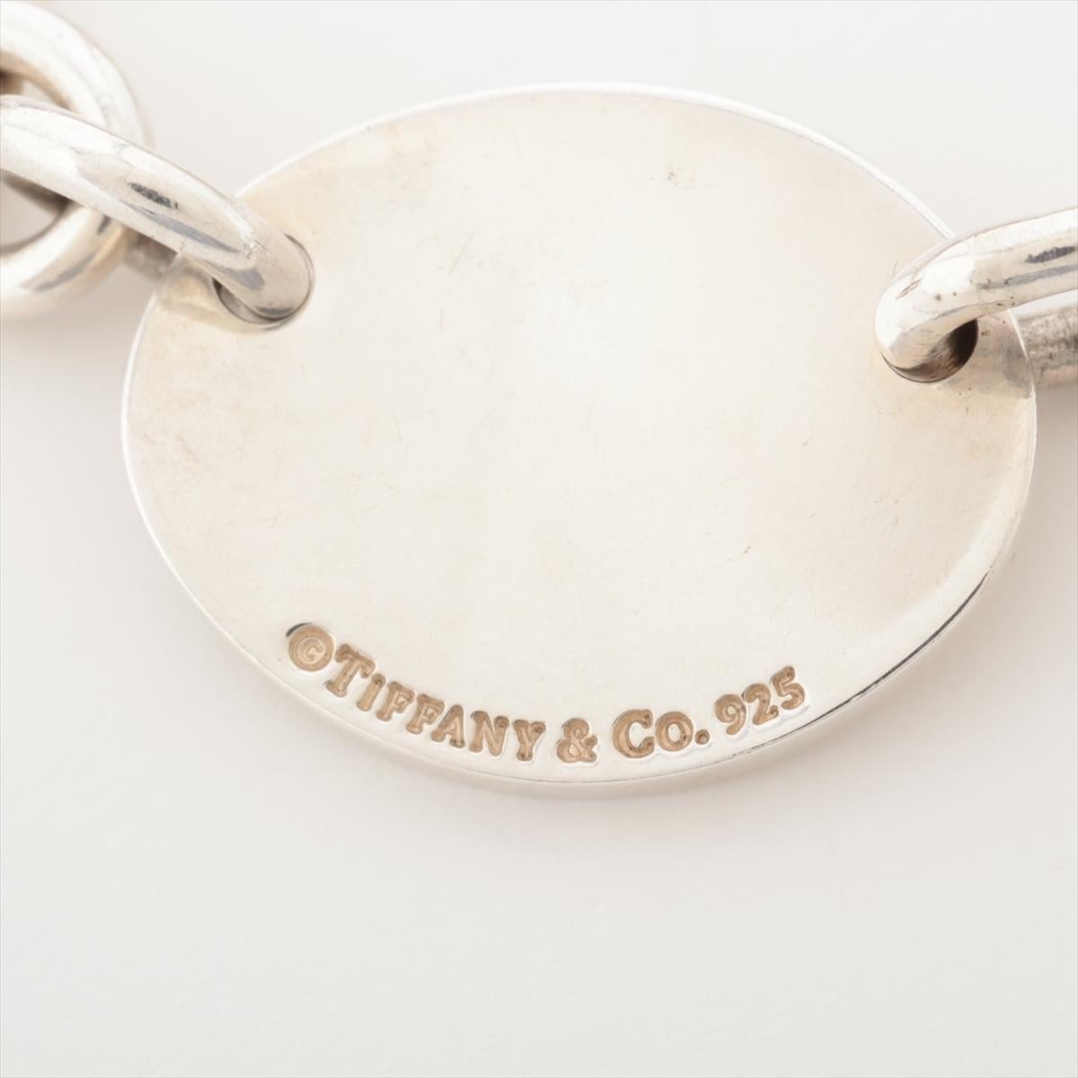 Tiffany & Co. Return To Tiffany Oval Tag Necklace Silver For Sale 1