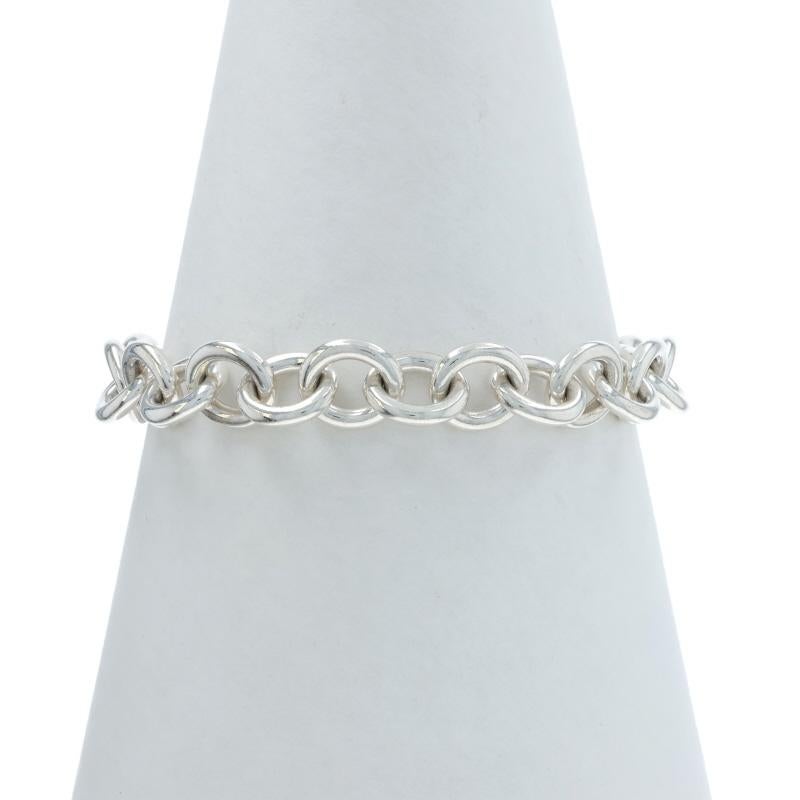 Tiffany & Co Return to Tiffany Pink Splash Heart Charm Bracelet 7