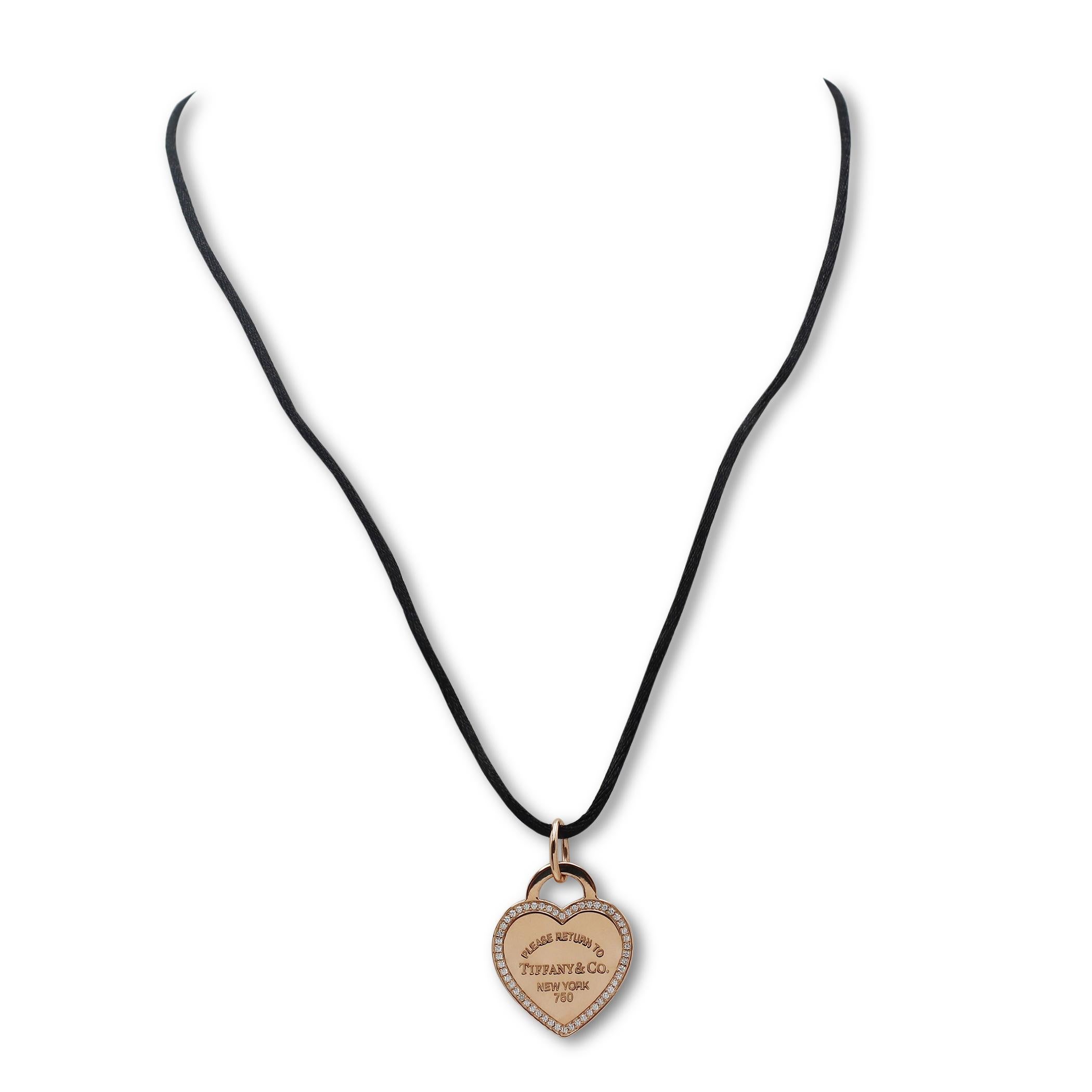 return to tiffany rose gold necklace