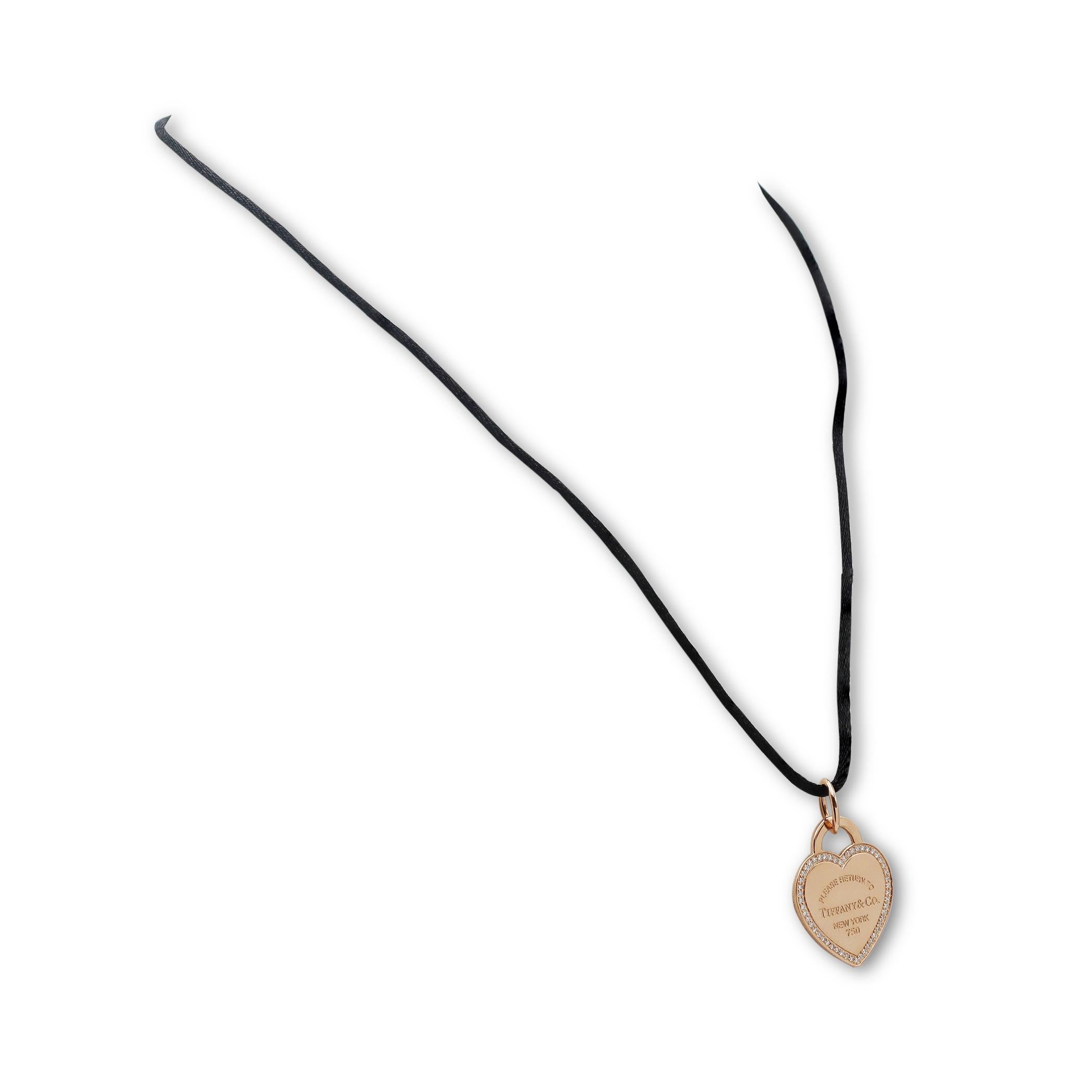 return to tiffany necklace rose gold