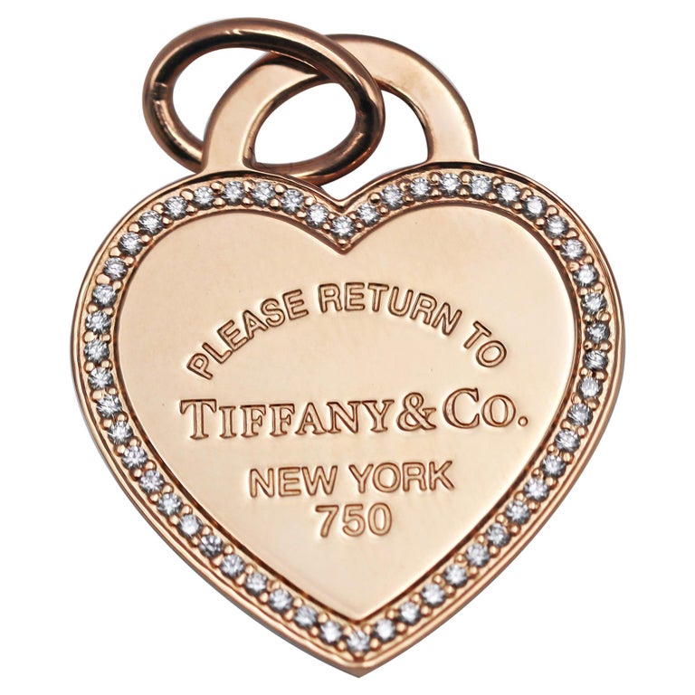 Rose Gold Heart Necklace Return To Tiffany Jewellery Tiffany