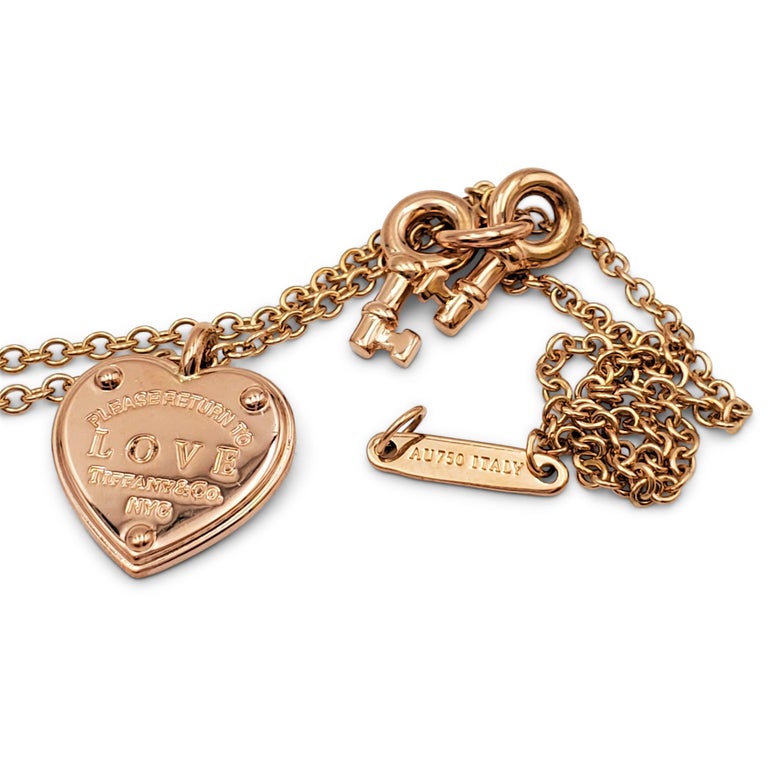Return to Tiffany® Love Heart Tag Key Bracelet