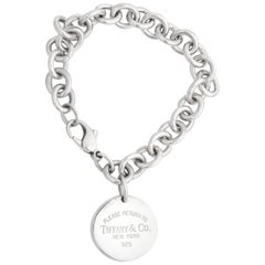 Tiffany & Co. Return to Tiffany Round Tag Sterling Silver Bracelet
