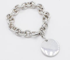 Tiffany & Co. Return to Tiffany Sterling Silver Disc Charm Link Bracelet