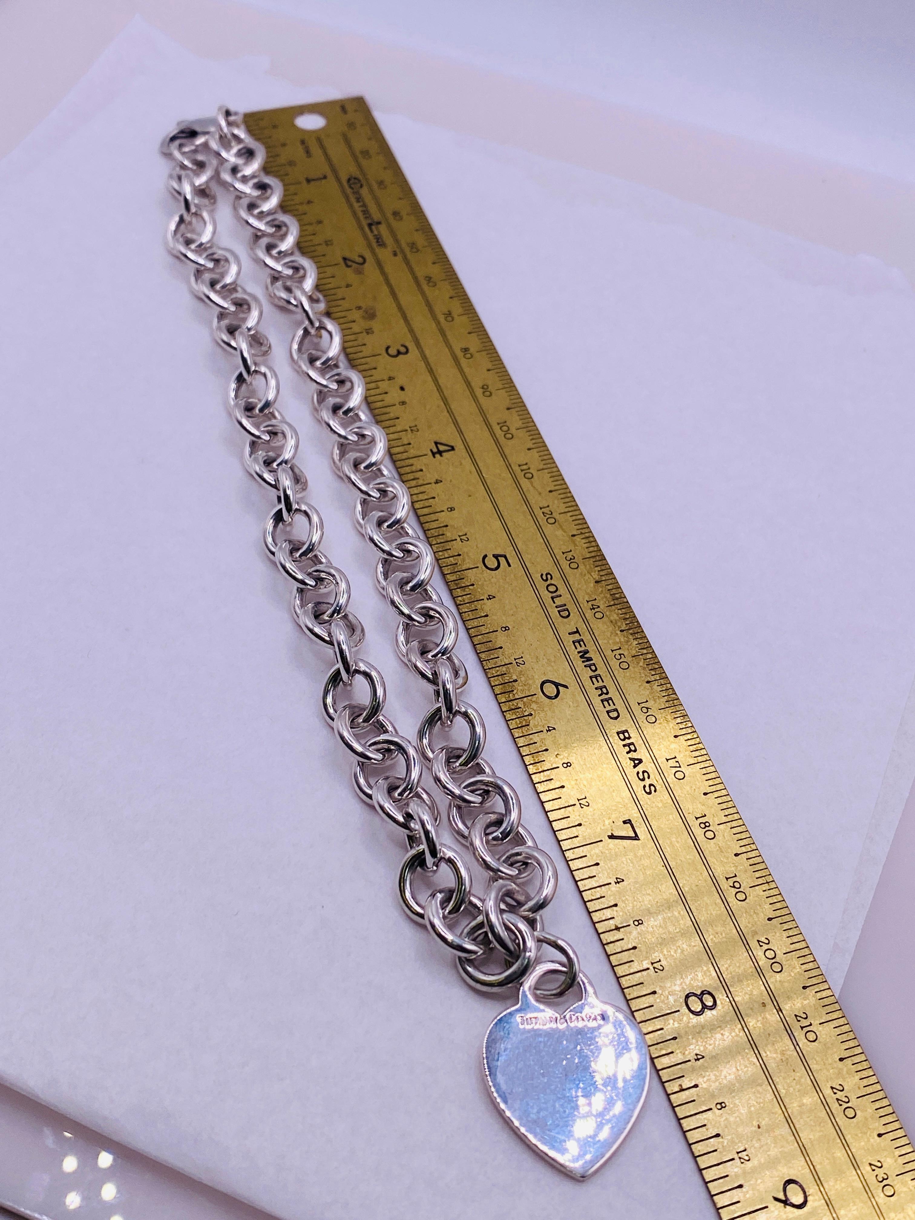 Collana Return to Tiffany & Co. in argento sterling con ciondolo a cuore da 16