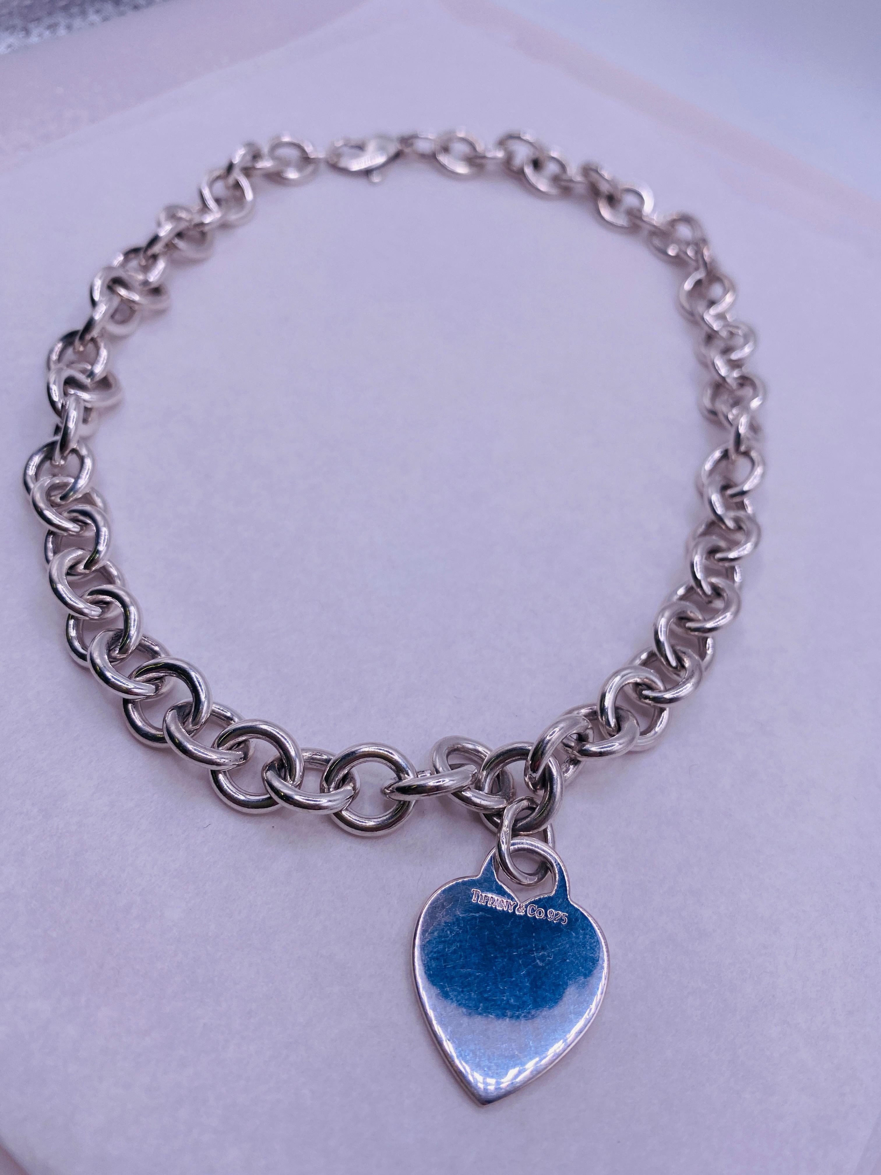 collana tiffany corta con cuore