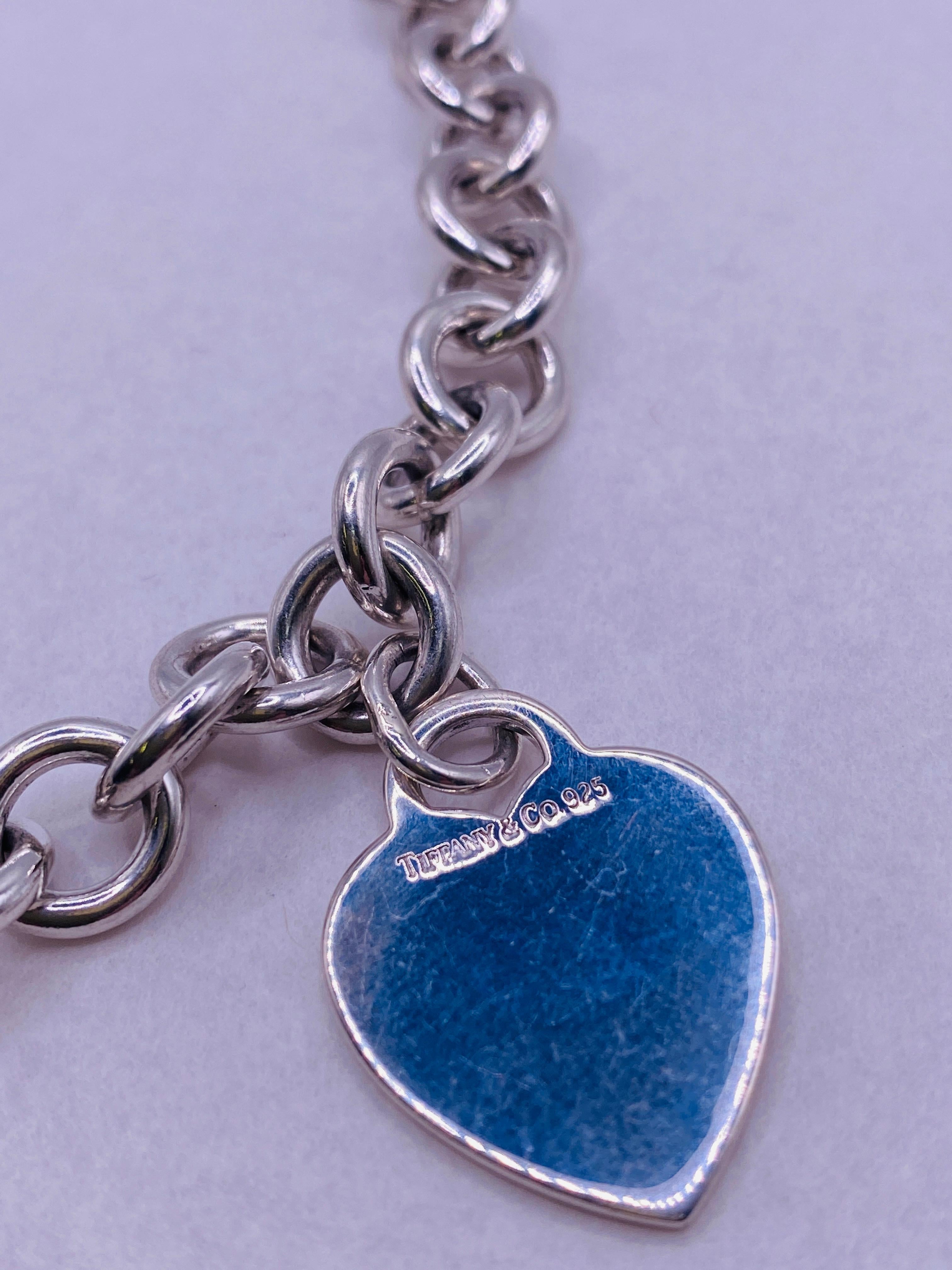 Tiffany & Co. Return to Tiffany Collana con cuore in argento sterling In condizioni buone in vendita a DALLAS, TX