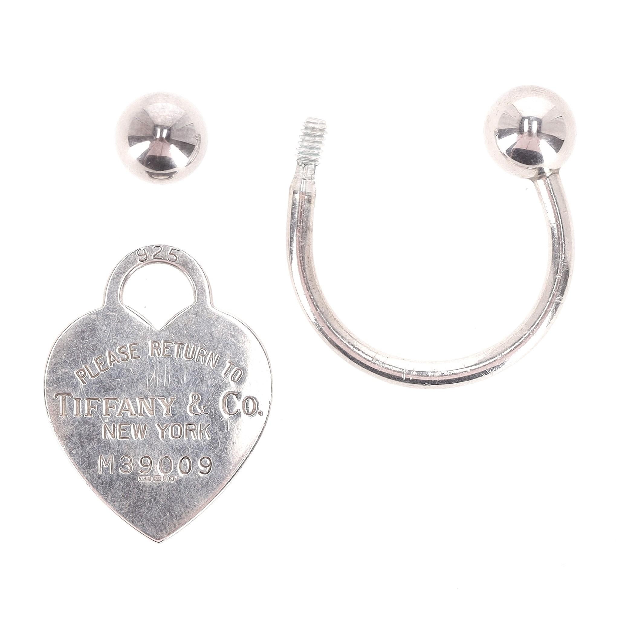 Anello portachiavi in argento Tiffany & Co. in vendita 1