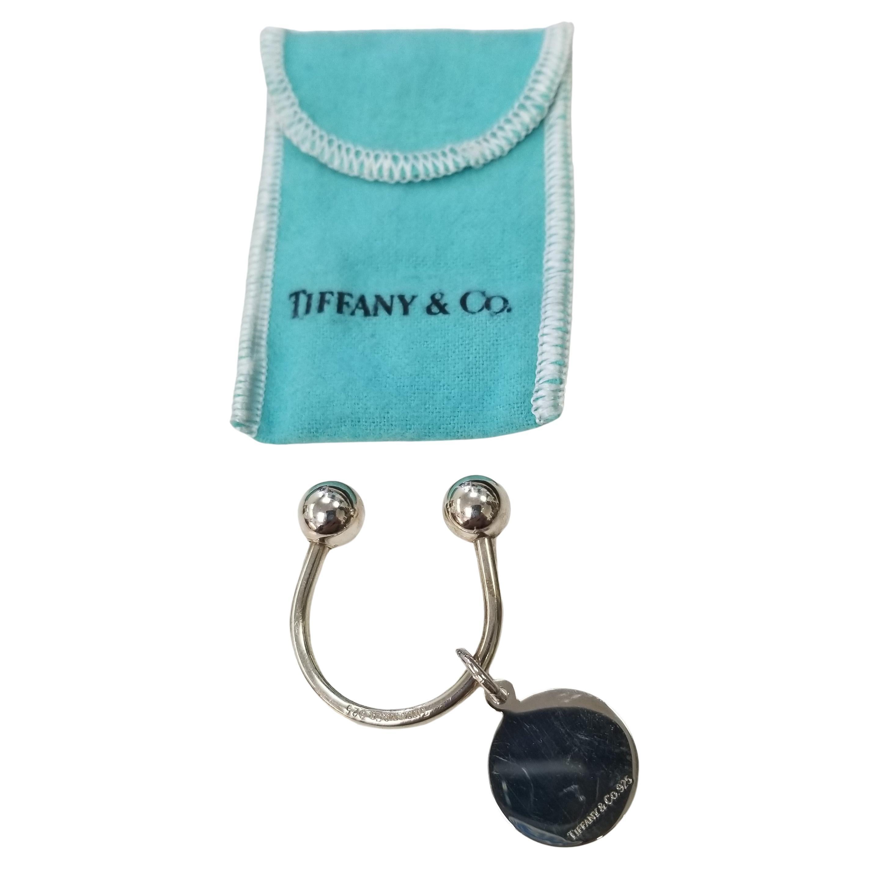 Tiffany & Co 'Return To Tiffany' Sterling Silver Key Ring For Sale
