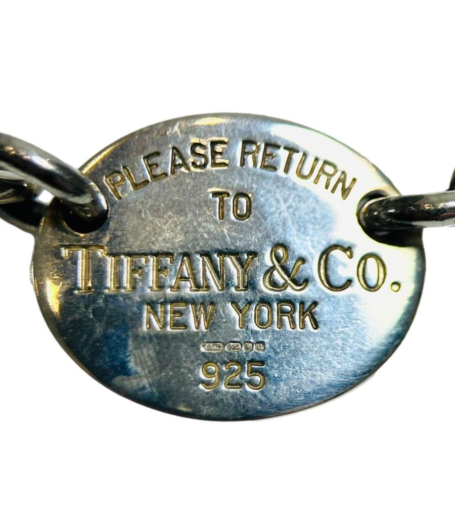 Tiffany & Co. Return To Tiffany Sterling Silver Necklace In Good Condition For Sale In London, GB