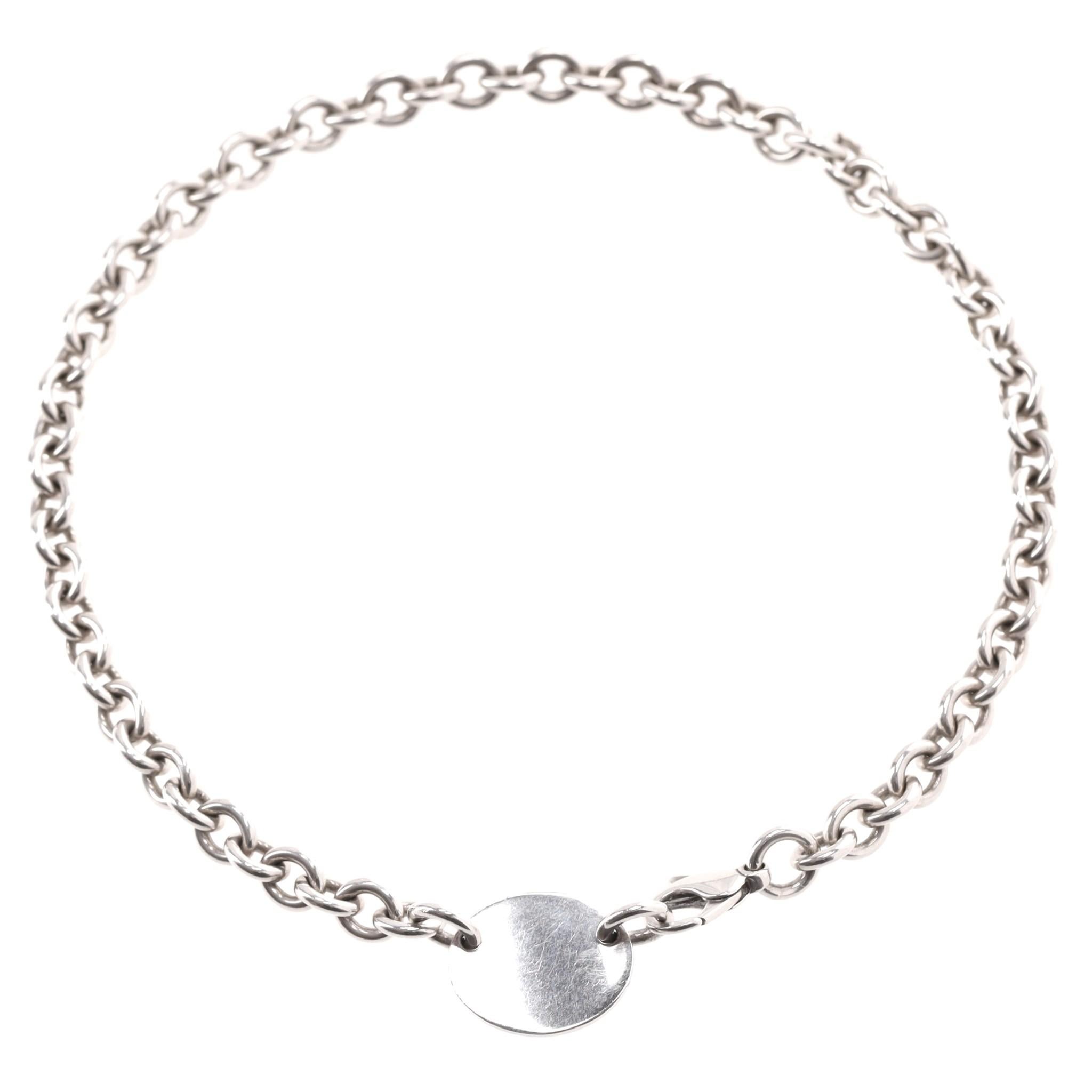 Tiffany & Co. Return To Tiffany Sterling Silver Necklace For Sale 1