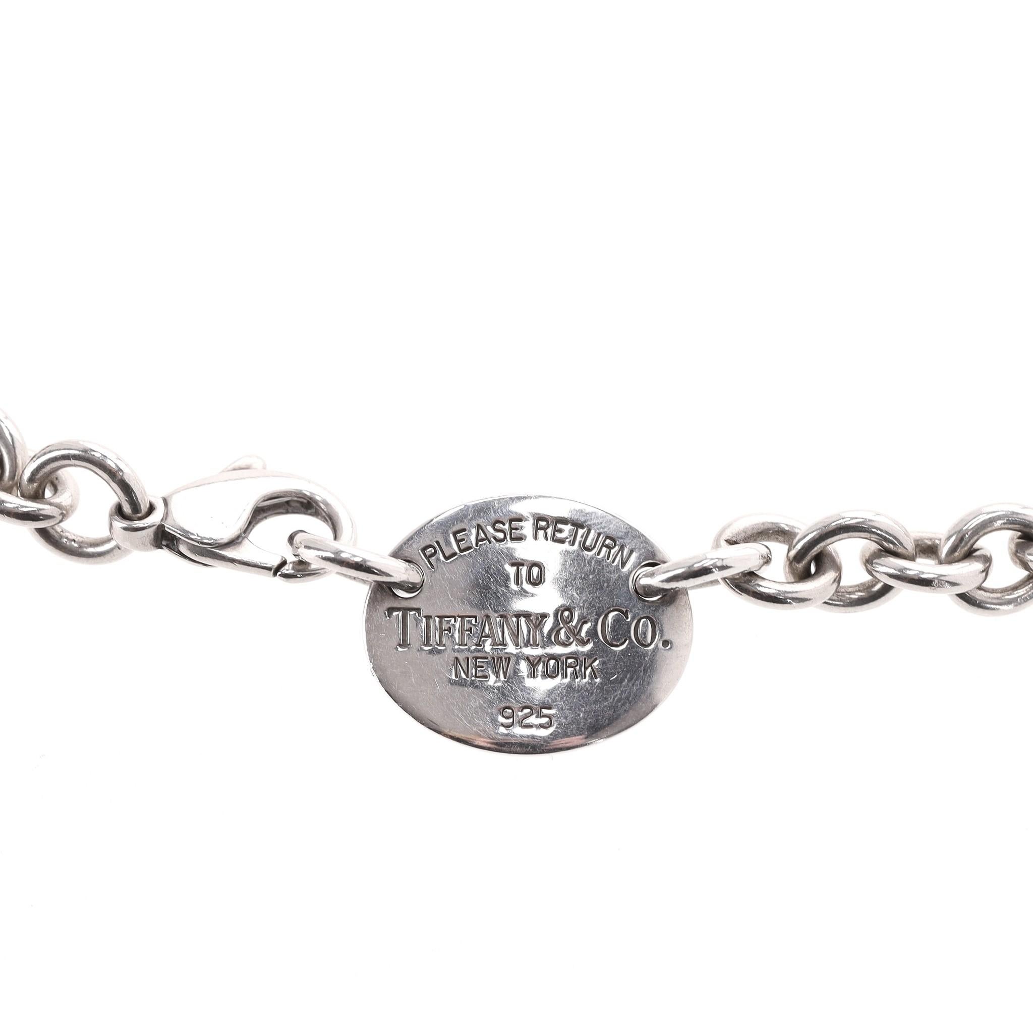 Tiffany & Co. Return To Tiffany Sterling Silver Necklace For Sale 2