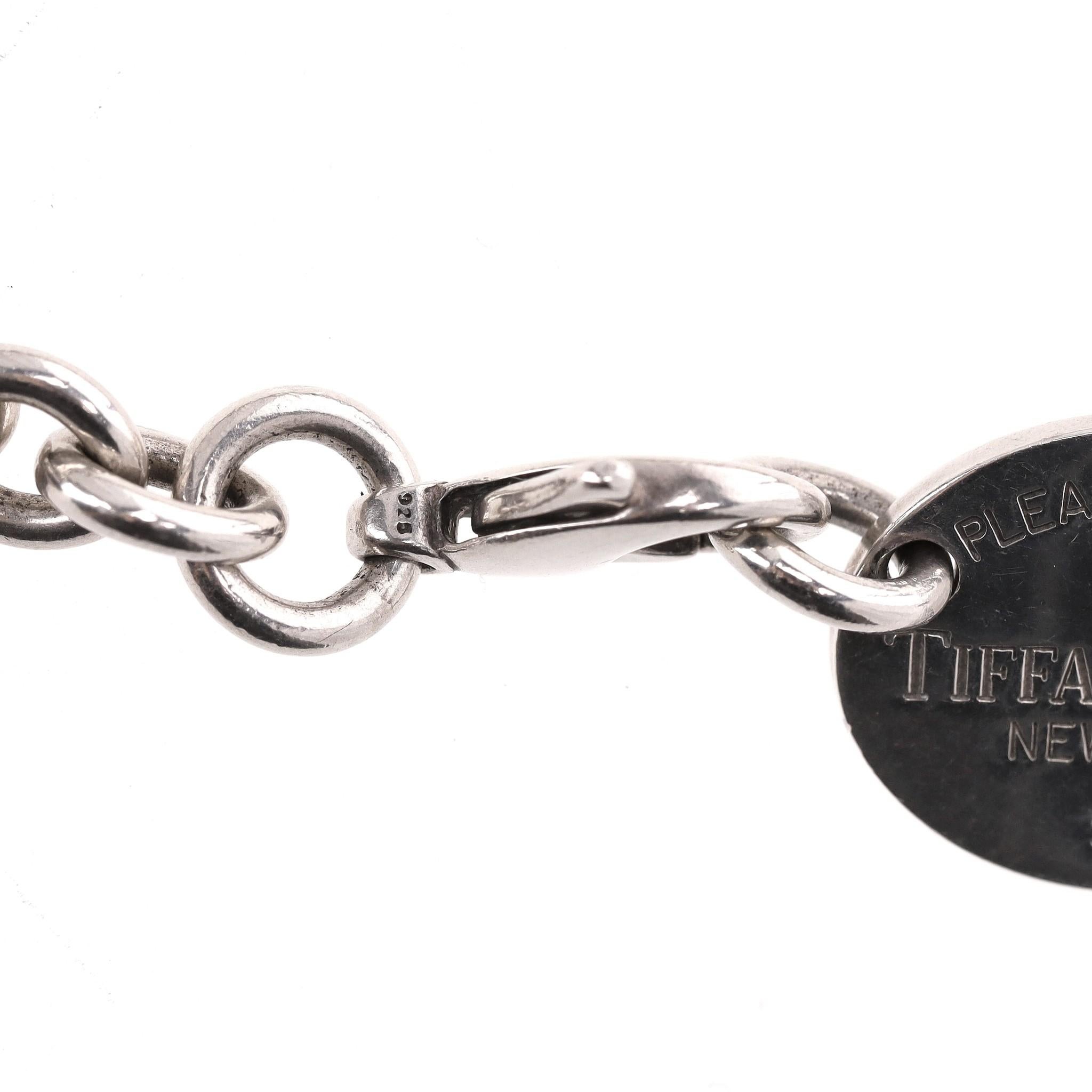 Tiffany & Co. Return To Tiffany Sterling Silver Necklace For Sale 3