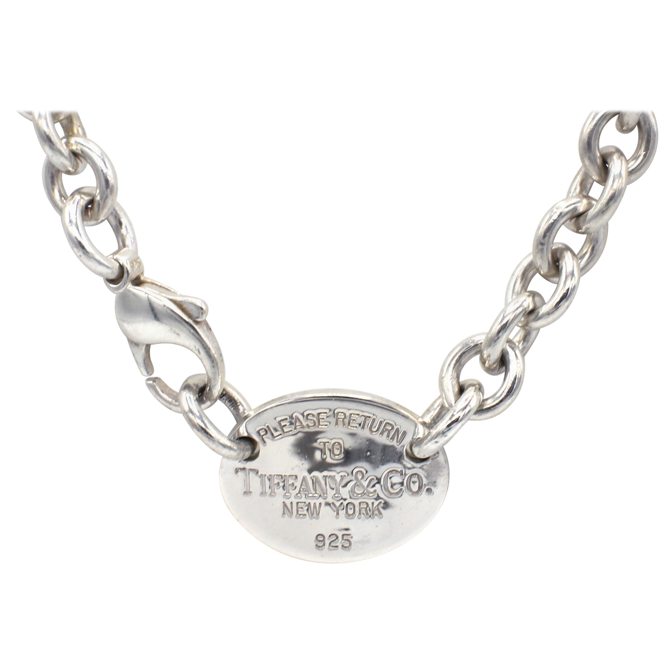 Tiffany and Co. Sterling Silver 1837 Lock Necklace at 1stDibs