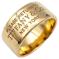Bague à large anneau polie Return to Tiffany & Co. en or rose 18 carats