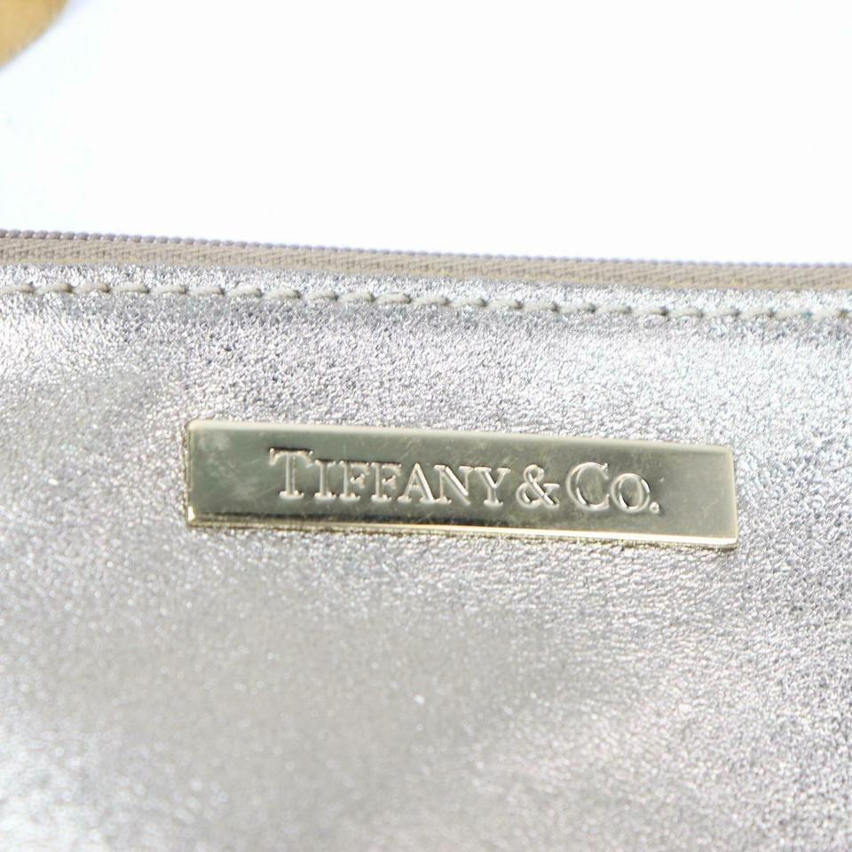 Tiffany & Co. Wendbare Champagner-Tasche mit Beutel 870853 aus goldenem Leder im Angebot 6